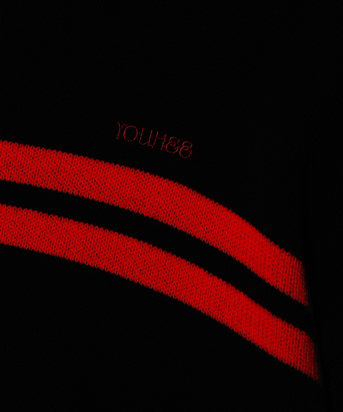 YOUHEE（ユヒ）の「TRACK KNIT PULLOVER BLACK（ニット/セーター・レディース・その他・FREE）」の5枚目の写真