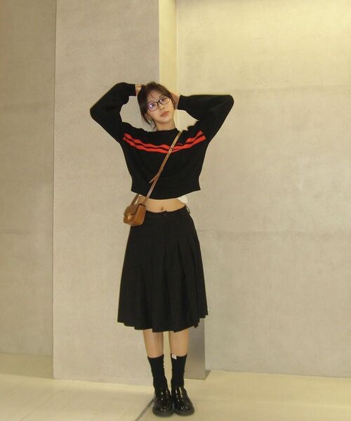 YOUHEE（ユヒ）の「TRACK KNIT PULLOVER BLACK（ニット/セーター・レディース・その他・FREE）」の7枚目の写真