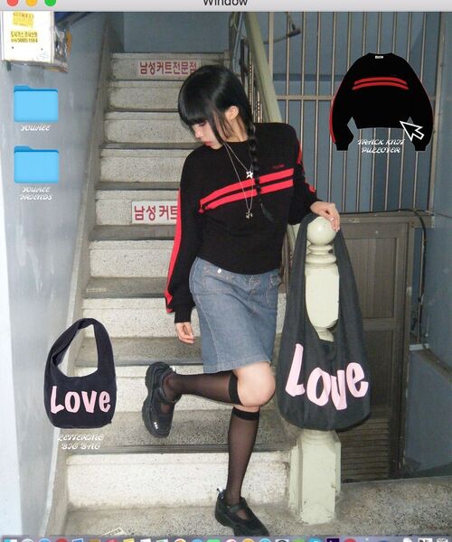 YOUHEE（ユヒ）の「TRACK KNIT PULLOVER BLACK（ニット/セーター・レディース・その他・FREE）」の9枚目の写真