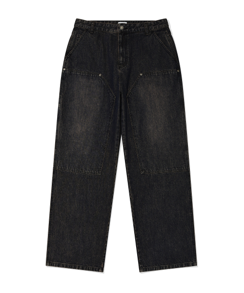 Wacky WiLLy(ワッキーウィリー)の「ダブルニデニムパンツブラック(デニムパンツ・レディース・その他・SMALL/MEDIUM/LARGE/X-LARGE)」の2枚目の写真