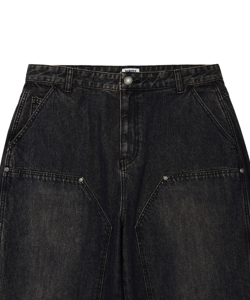 Wacky WiLLy(ワッキーウィリー)の「ダブルニデニムパンツブラック(デニムパンツ・レディース・その他・SMALL/MEDIUM/LARGE/X-LARGE)」の4枚目の写真