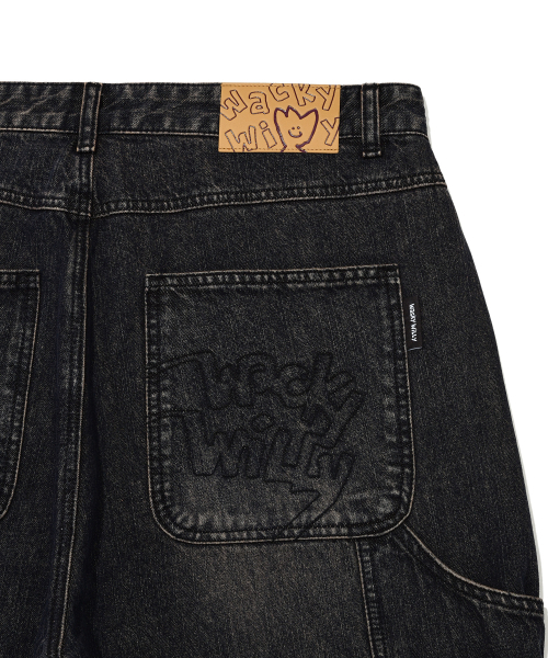 Wacky WiLLy(ワッキーウィリー)の「ダブルニデニムパンツブラック(デニムパンツ・レディース・その他・SMALL/MEDIUM/LARGE/X-LARGE)」の7枚目の写真