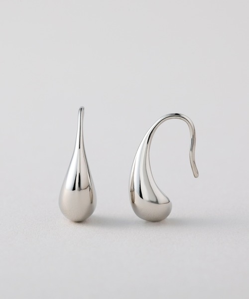 CALIN　STANDARD（カリンスタンダード）の「◆金属アレルギー対応◆◆made in japan◆ドロップフックピアス（ピアス（両耳用）・レディース・シルバー/ゴールド・FREE）」の2枚目の写真