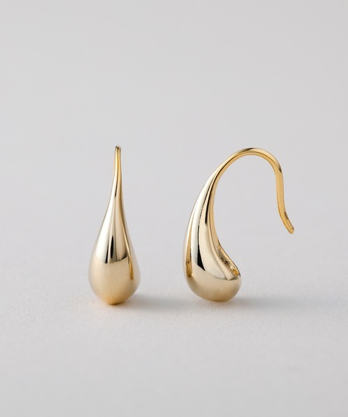 CALIN　STANDARD（カリンスタンダード）の「◆金属アレルギー対応◆◆made in japan◆ドロップフックピアス（ピアス（両耳用）・レディース・シルバー/ゴールド・FREE）」の3枚目の写真