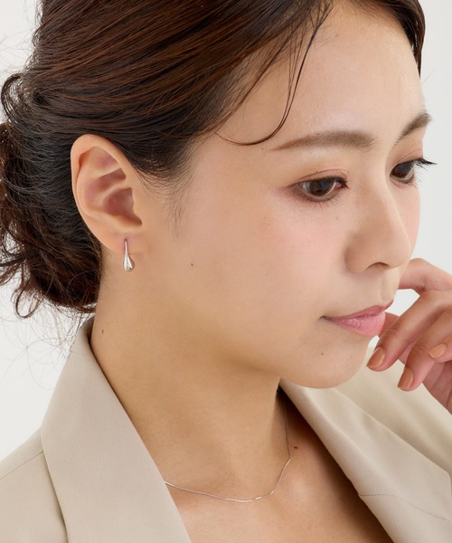 CALIN　STANDARD（カリンスタンダード）の「◆金属アレルギー対応◆◆made in japan◆ドロップフックピアス（ピアス（両耳用）・レディース・シルバー/ゴールド・FREE）」の8枚目の写真