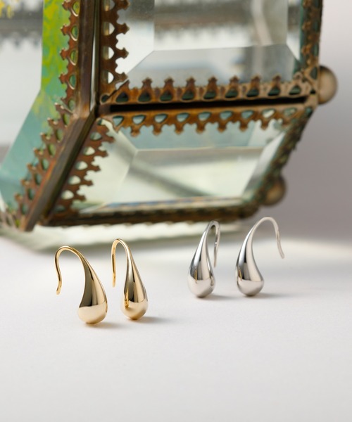 CALIN　STANDARD（カリンスタンダード）の「◆金属アレルギー対応◆◆made in japan◆ドロップフックピアス（ピアス（両耳用）・レディース・シルバー/ゴールド・FREE）」の12枚目の写真