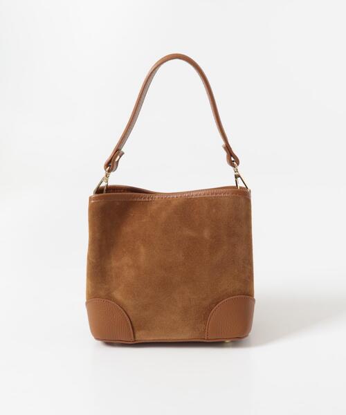 URBAN RESEARCH ROSSO WOMEN(アーバンリサーチ ロッソ)の「AULENTTI スエードスクエアBAG(ハンドバッグ・レディース・ライトブラウン/ベージュ系その他・-)」の6枚目の写真