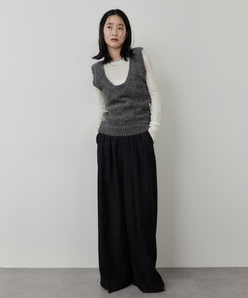HANNE（アン）の「ウォーミーワイドパンツ（その他パンツ・レディース・ブラック/ネイビー・S/M）」の12枚目の写真
