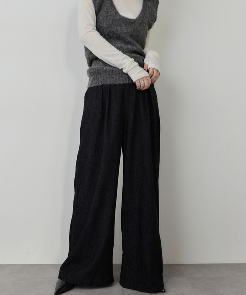 HANNE（アン）の「ウォーミーワイドパンツ（その他パンツ・レディース・ブラック/ネイビー・S/M）」の13枚目の写真