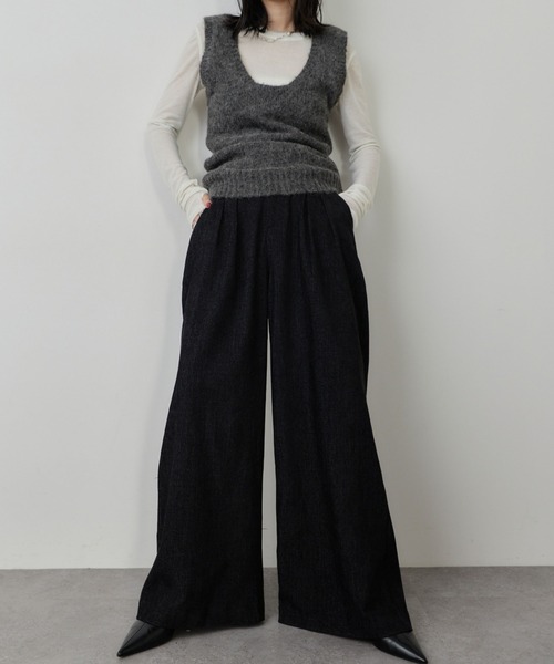 HANNE（アン）の「ウォーミーワイドパンツ（その他パンツ・レディース・ブラック/ネイビー・S/M）」の20枚目の写真