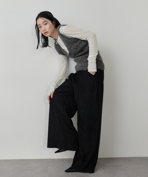 HANNE（アン）の「ウォーミーワイドパンツ（その他パンツ・レディース・ブラック/ネイビー・S/M）」の17枚目の写真