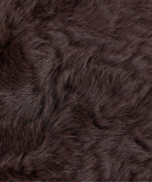 DAY CLOSET（デイ クローゼット）の「【2WAY/異素材MIX】首元まであったかファネルカラー。長袖ミリタリーボアブルゾン レディース（ブルゾン・レディース・ベージュ/カーキ・M/L）」の18枚目の写真