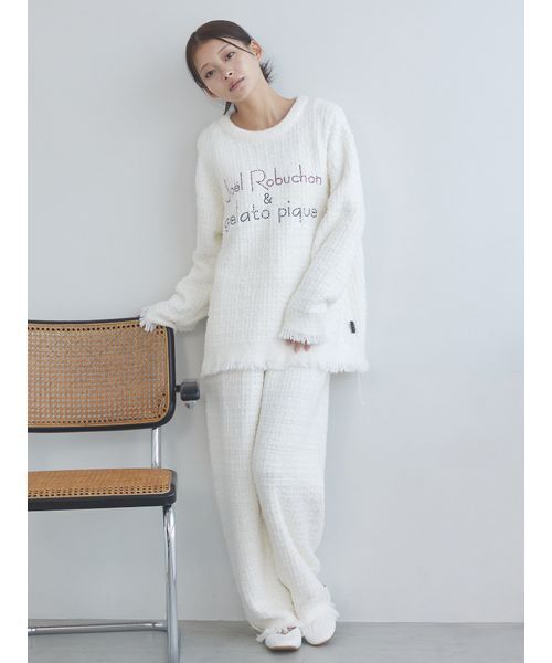 セール】【JOEL ROBUCHON】ツイードモコロングパンツ（ルームウェア