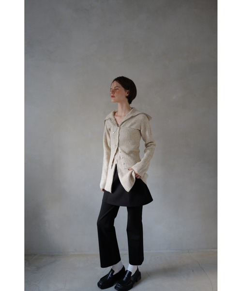 TRUNC（トランクエイティーエイト）の「High Stretch Layered Pants / ハイストレッチレイヤードパンツ（その他パンツ・レディース・ブラック/ボルドー・FREE）」の3枚目の写真