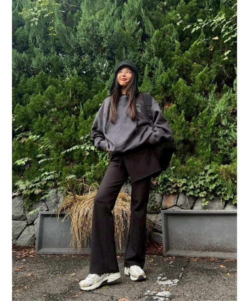 TRUNC（トランクエイティーエイト）の「High Stretch Layered Pants / ハイストレッチレイヤードパンツ（その他パンツ・レディース・ブラック/ボルドー・FREE）」の19枚目の写真