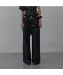 LCDC TM（エルシーディーシーティーエム）の「BELTED TAILORED TROUSERS (BLACK)（スラックス）」