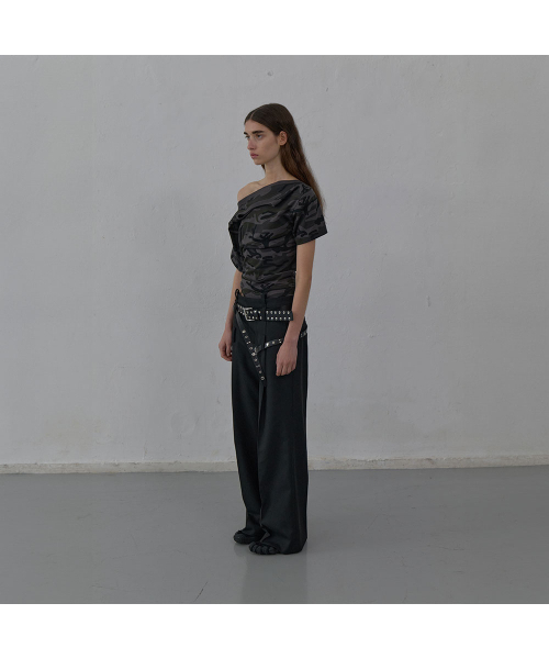 LCDC TM(エルシーディーシーティーエム)の「BELTED TAILORED TROUSERS (BLACK)(スラックス・レディース・その他・SMALL/MEDIUM)」の3枚目の写真