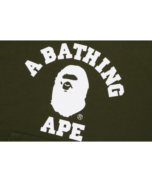 A BATHING APE（アベイシングエイプ）の「COLLEGE PULLOVER HOODIE（パーカー・メンズ・ブラック/オリーブ/グレー・XXX-LARGE/MEDIUM/XX-LARGE/LARGE/SMALL/X-LARGE）」の9枚目の写真