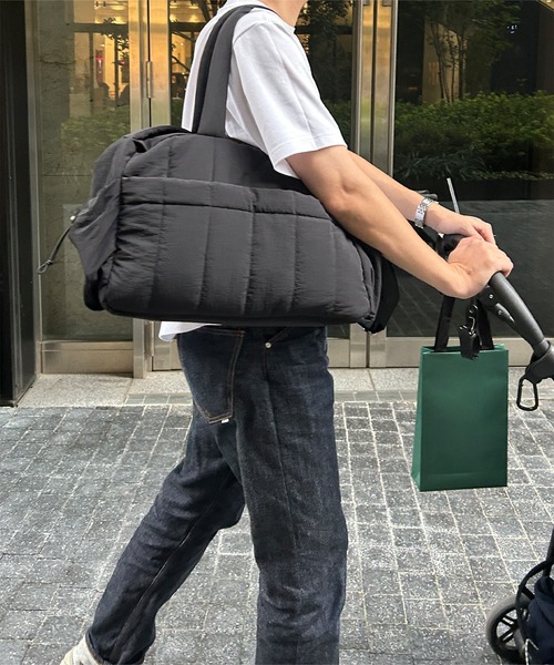 mamaレタス ] ストライプキルトマザーズバッグ（マザーズバッグ