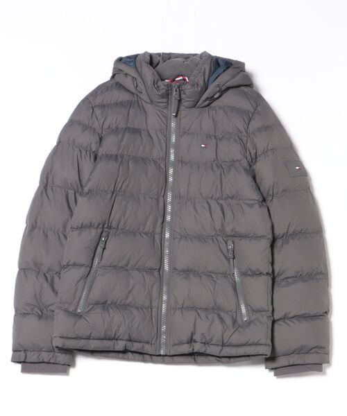 TOMMY HILFIGER（トミーヒルフィガー）の「TOMMY HILFIGER 中綿ジップジャケット（ダウンジャケット/コート・メンズ・ネイビー系1/ダークグリーン/ネイビー/トリコロール/ワインレッド/チャコールグレー/ブラック/ダークブラウン・SMALL/MEDIUM/X-LARGE/LARGE/XX-LARGE）」の3枚目の写真