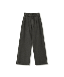 Vivacious（ビバシャス）の「Signature Pintuck Wide Pants RED BLACK（デニムパンツ）」