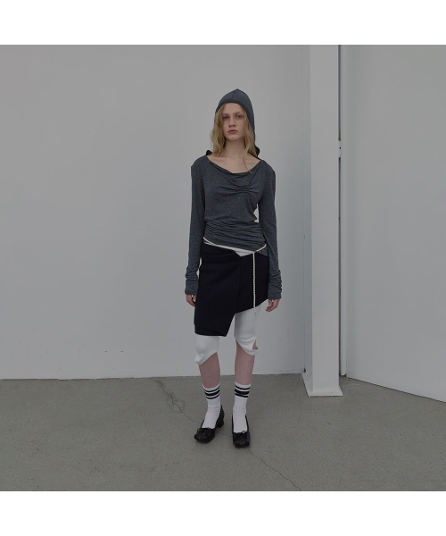 LCDC TM(エルシーディーシーティーエム)の「DART-DETAIL HOODIE (MELANGE GREY)(パーカー・レディース・その他・SMALL/MEDIUM)」の1枚目の写真