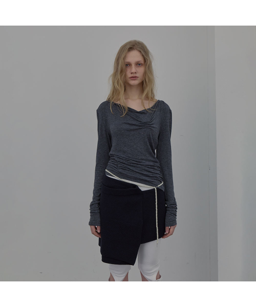 LCDC TM(エルシーディーシーティーエム)の「DART-DETAIL HOODIE (MELANGE GREY)(パーカー・レディース・その他・SMALL/MEDIUM)」の4枚目の写真