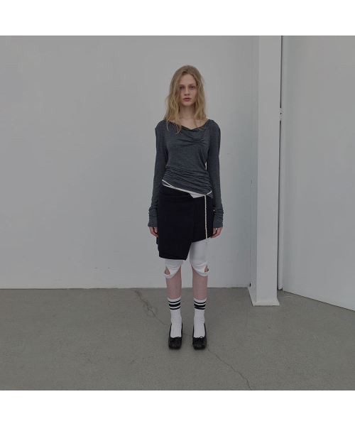 LCDC TM(エルシーディーシーティーエム)の「DART-DETAIL HOODIE (MELANGE GREY)(パーカー・レディース・その他・SMALL/MEDIUM)」の6枚目の写真
