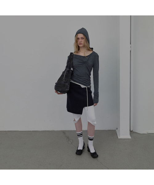 LCDC TM(エルシーディーシーティーエム)の「DART-DETAIL HOODIE (MELANGE GREY)(パーカー・レディース・その他・SMALL/MEDIUM)」の7枚目の写真