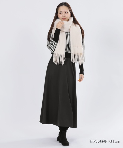 MARY QUANT（マリークワント）の「バックリボンニット プルオーバー（ニット/セーター・レディース・ブラック/ブラック×ホワイト/レッド・M）」の5枚目の写真