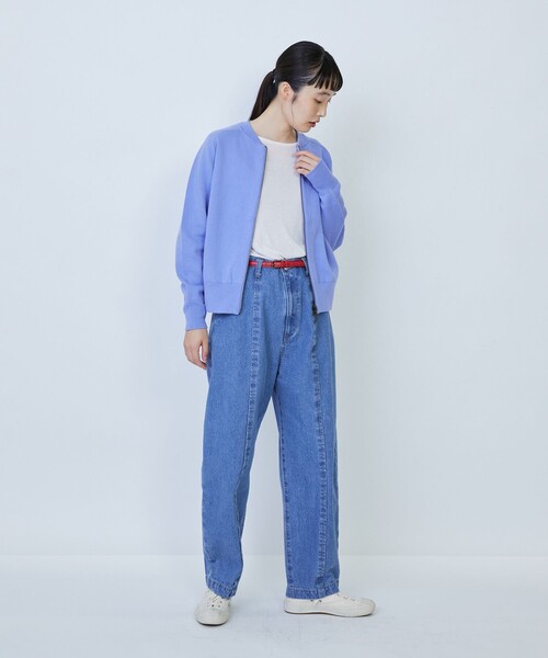 LOISIR(ロワズィール)の「コットン接結編みニットブルゾン(カーディガン/ボレロ・レディース・ブラック/ブルー/モカ・FREE)」の21枚目の写真