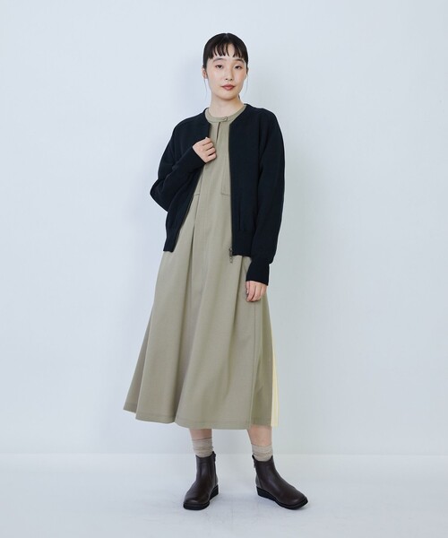 LOISIR(ロワズィール)の「コットン接結編みニットブルゾン(カーディガン/ボレロ・レディース・ブラック/ブルー/モカ・FREE)」の16枚目の写真