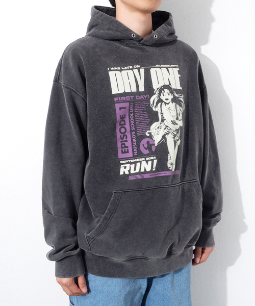 QT8 GARMENTS(キューティーエイトガーメント)の「RG Day-1 SP Washed Hoodie (Black)(パーカー・レディース・その他・MEDIUM/LARGE/X-LARGE)」の2枚目の写真