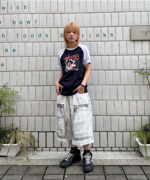 MAINBOOTH（メインブース）の「[アトム] アトミックTシャツ(ネイビー)（Tシャツ/カットソー・レディース・その他・1/2/3）」の19枚目の写真