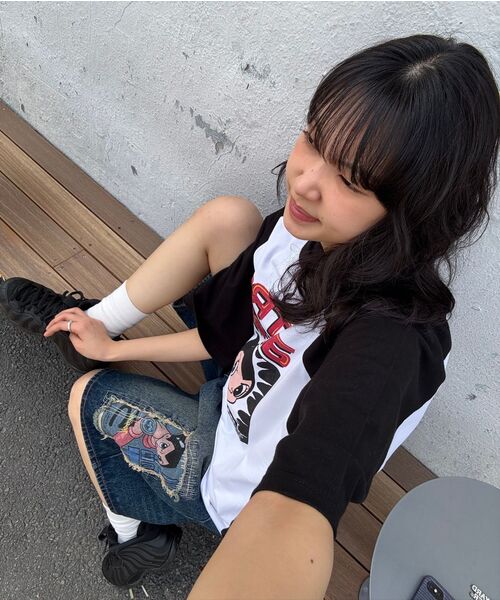 MAINBOOTH（メインブース）の「[アトム] アトミックTシャツ(ネイビー)（Tシャツ/カットソー・レディース・その他・1/2/3）」の12枚目の写真