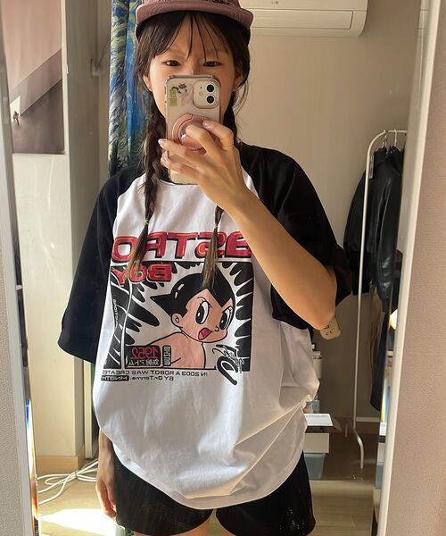 MAINBOOTH（メインブース）の「[アトム] アトミックTシャツ(ネイビー)（Tシャツ/カットソー・レディース・その他・1/2/3）」の13枚目の写真