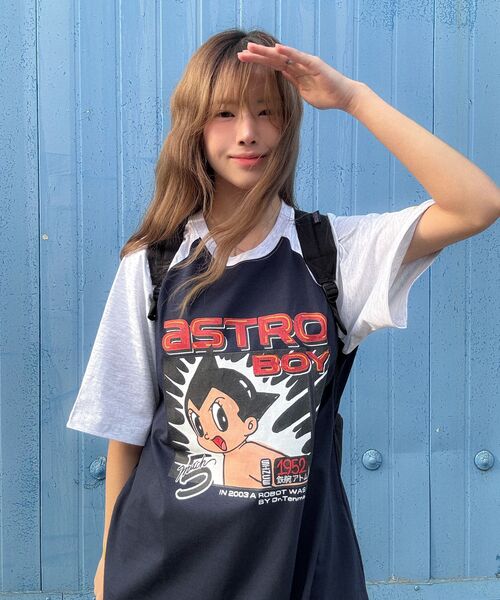 MAINBOOTH（メインブース）の「[アトム] アトミックTシャツ(ネイビー)（Tシャツ/カットソー・レディース・その他・1/2/3）」の15枚目の写真