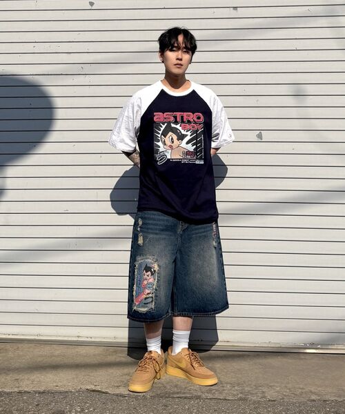 MAINBOOTH（メインブース）の「[アトム] アトミックTシャツ(ネイビー)（Tシャツ/カットソー・レディース・その他・1/2/3）」の4枚目の写真