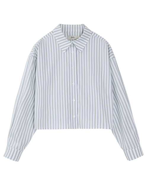 YALE(イェール)の「ウィメンズマルチストライプクロップシャツ_アイボリー(シャツ/ブラウス・レディース・その他・SMALL/MEDIUM)」の4枚目の写真