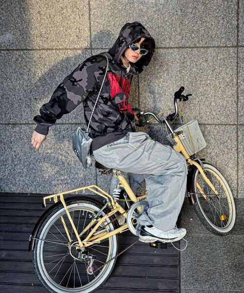 THE MILE（ザマイル）の「CNピースダイングバルーンパンツ[ベージュ]（スウェットパンツ・メンズ・その他・MEDIUM/SMALL/LARGE）」の20枚目の写真
