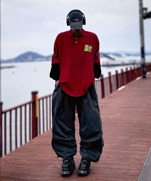 THE MILE（ザマイル）の「CNピースダイングバルーンパンツ[ベージュ]（スウェットパンツ・メンズ・その他・MEDIUM/SMALL/LARGE）」の10枚目の写真