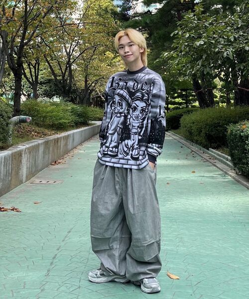 THE MILE（ザマイル）の「CNピースダイングバルーンパンツ[ベージュ]（スウェットパンツ・メンズ・その他・MEDIUM/SMALL/LARGE）」の13枚目の写真