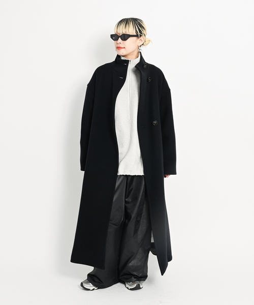 追加》FELTED WOOL HALF ZIP TOP：カットソー（Tシャツ/カットソー