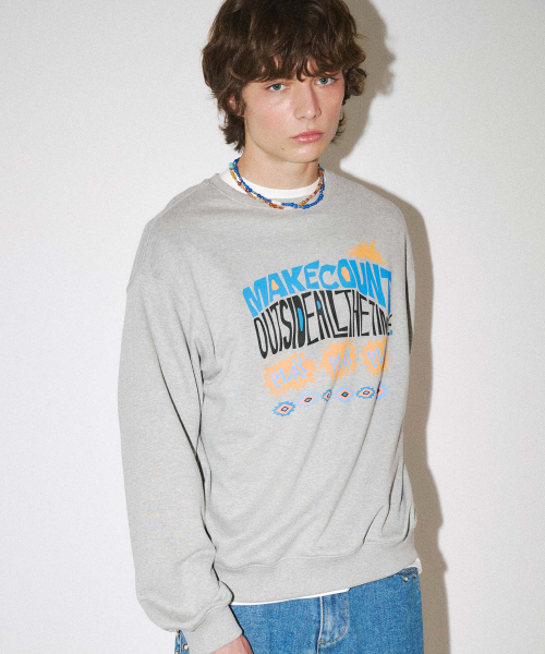 WMC(ダブリューエムシー)の「トロピカルフォントスウェット_GREY(スウェット・メンズ・グレー・MEDIUM/LARGE/X-LARGE)」の3枚目の写真