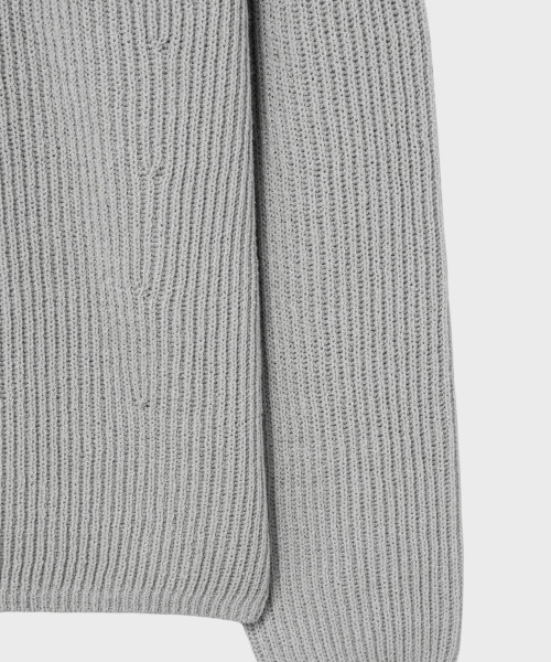 NONBLANK(ノンブランク)の「ブークルラウンドニット_GREY(ニット/セーター・メンズ・その他・X-LARGE/LARGE/MEDIUM)」の3枚目の写真