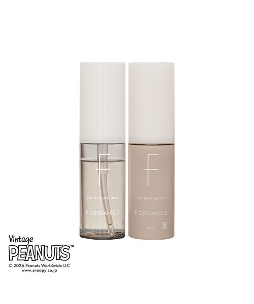 F ORGANICS（エッフェオーガニック）の「F ORGANICS / ＜PEANUTS＞ディープモイスチャー トライアルキット（ポーチ入り）（スキンケアキット/ギフトセット・レディース・その他・FREE）」の3枚目の写真