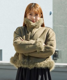 Chick | Chin Strap Faux Fur Jacket / チンストラップ フェイクファージャケット(ブルゾン)