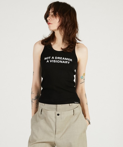 PRANK PROJECT(プランクプロジェクト)の「【2026Spring Pre-Order】スローガンタンクトップ / Slogan Tank Top(タンクトップ・レディース・ブラック/マルチ/ホワイト・FREE)」の1枚目の写真