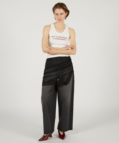 PRANK PROJECT(プランクプロジェクト)の「【2026Spring Pre-Order】スローガンタンクトップ / Slogan Tank Top(タンクトップ・レディース・ブラック/マルチ/ホワイト・FREE)」の8枚目の写真