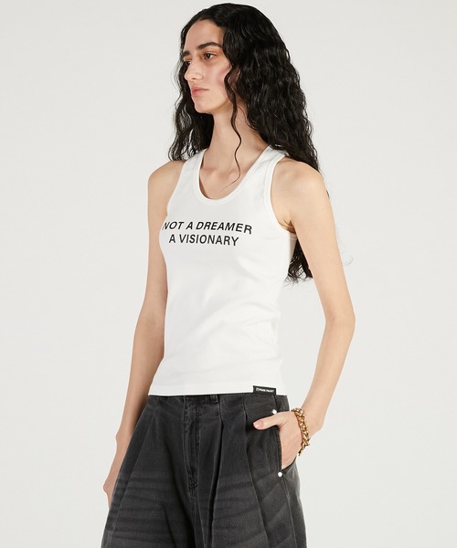 PRANK PROJECT(プランクプロジェクト)の「【2026Spring Pre-Order】スローガンタンクトップ / Slogan Tank Top(タンクトップ・レディース・ブラック/マルチ/ホワイト・FREE)」の10枚目の写真